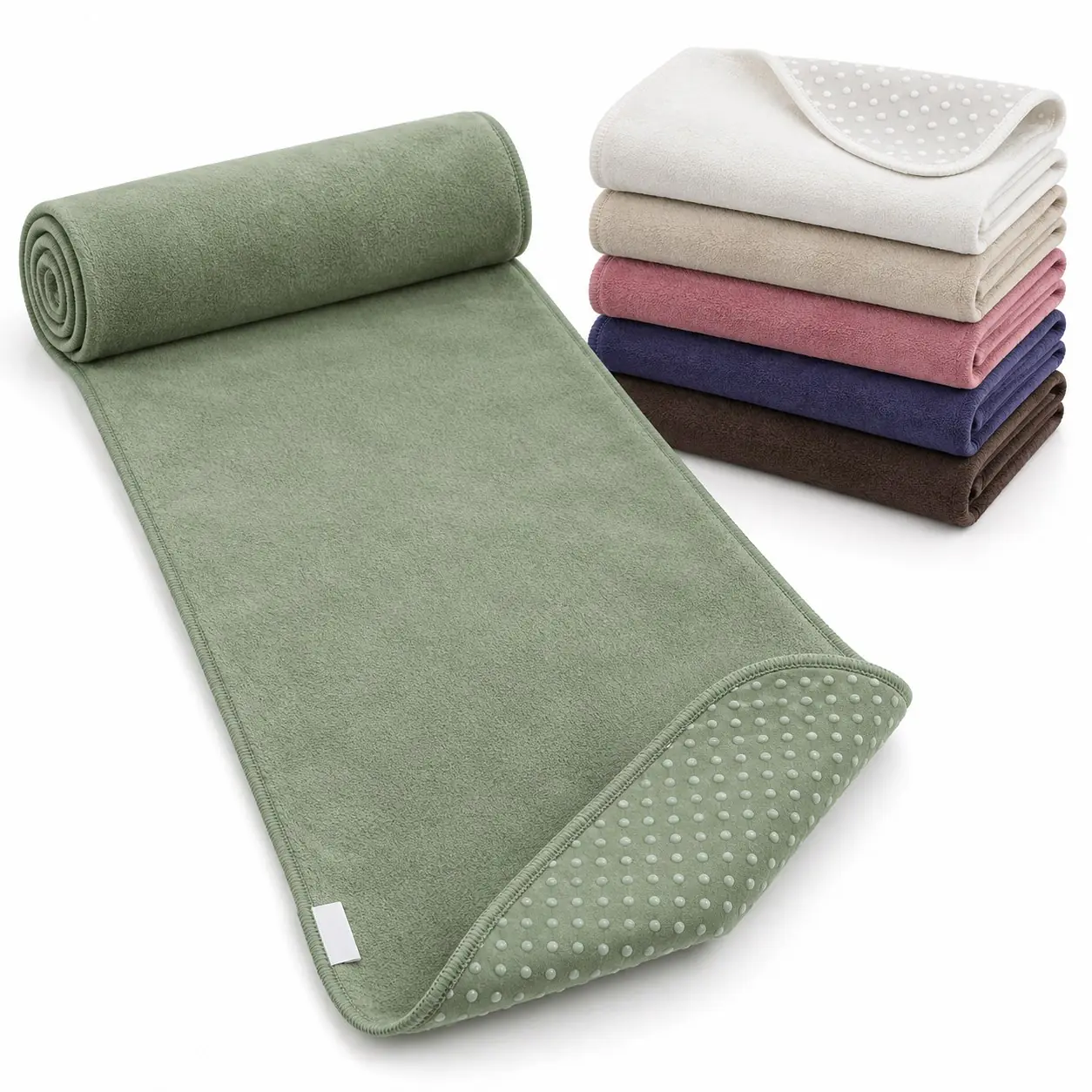 Custom Microfiber Yoga Towel with Silicone Nubs (YJ-106)