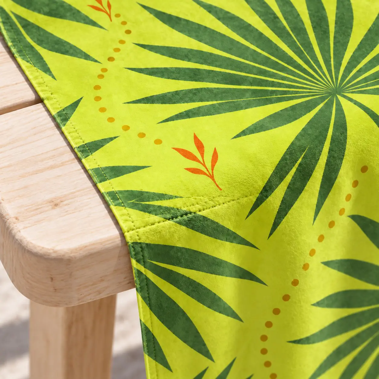 Custom Tropical Print Microfiber Beach Towel (YJ-305)