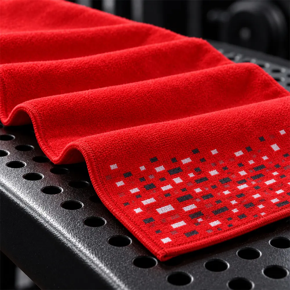 Custom Microfiber Sport Towel with Geometric Print | YJ-206