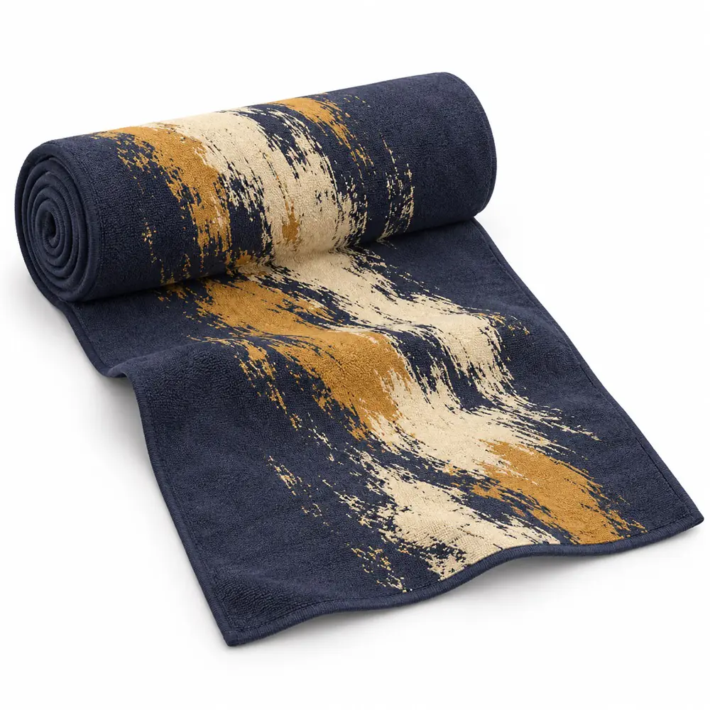 Custom Microfiber Sport Towel with Brushstroke Print | YJ-209