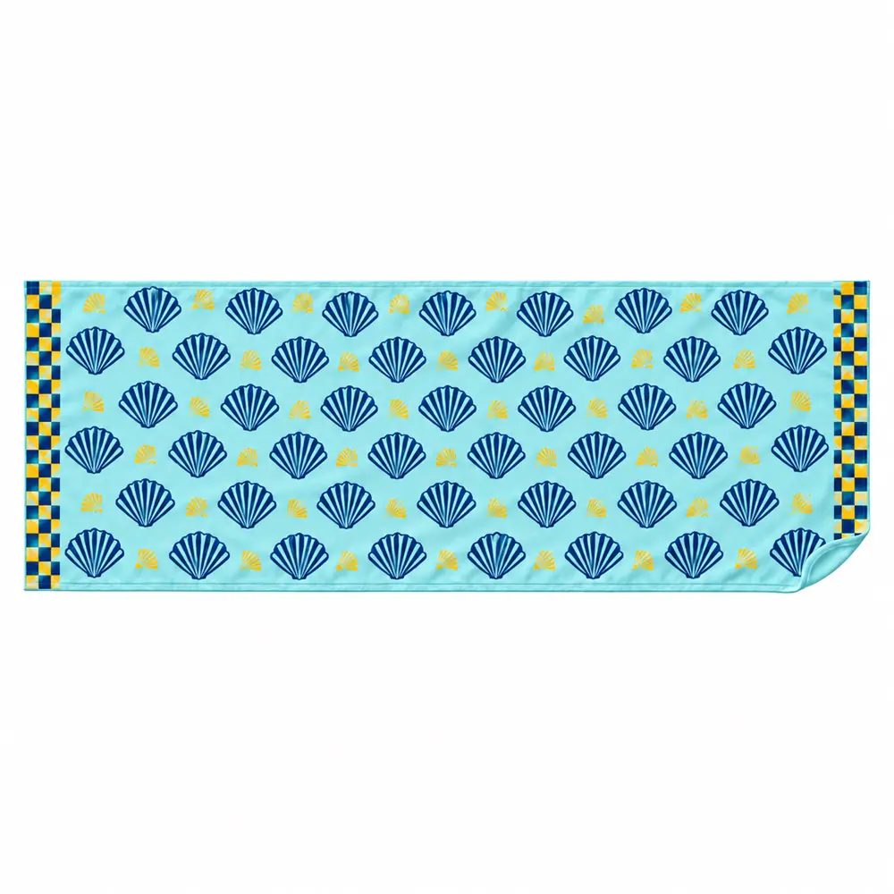 Custom Microfiber Beach Towel with Shell Print | YJ-306