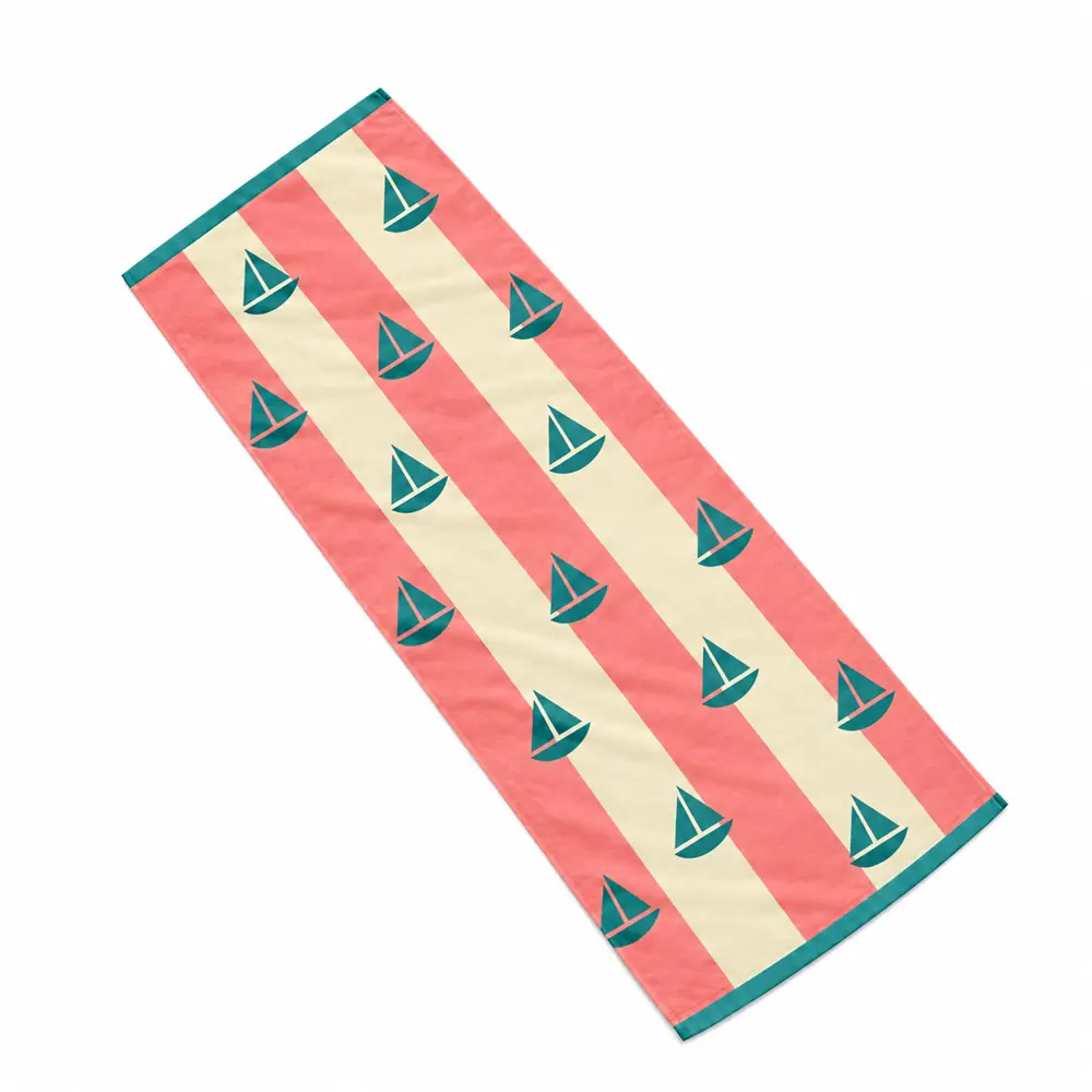 Custom Nautical Microfiber Beach Towel | YJ-307