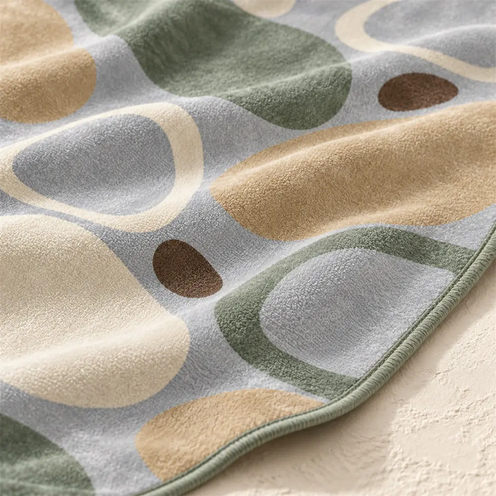 Custom Pebble Print Microfiber Beach Towel | YJ-308