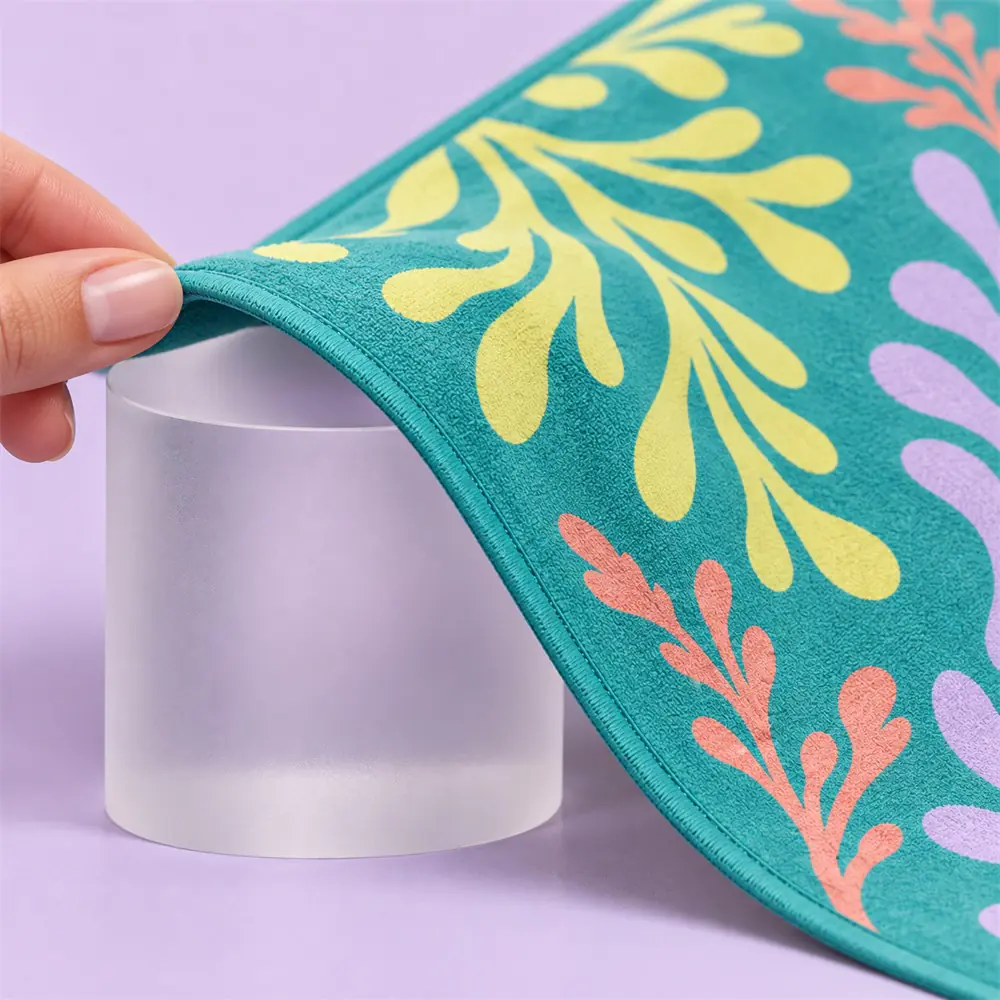 Custom Seaweed Print Microfiber Beach Towel | YJ-309