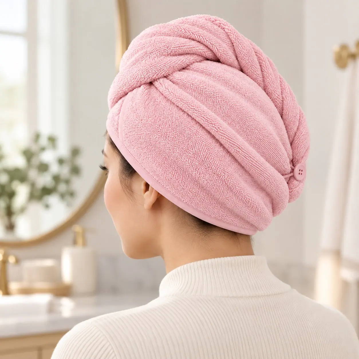 Custom Microfiber Hair Towel Wrap (YJ-502)